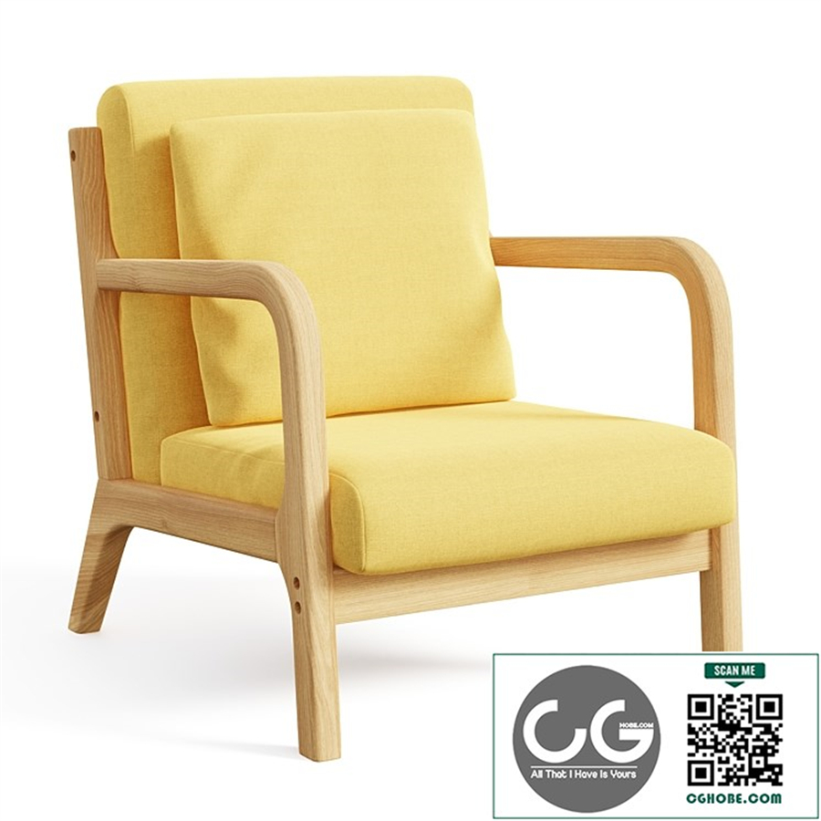 Heberling Wide Linen Armchair