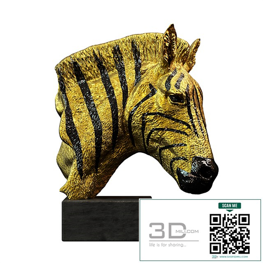 Deco Object Zebra Gold
