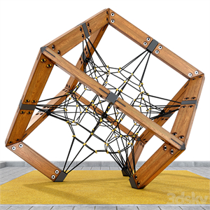 Children's play rope complex Cube. Playground