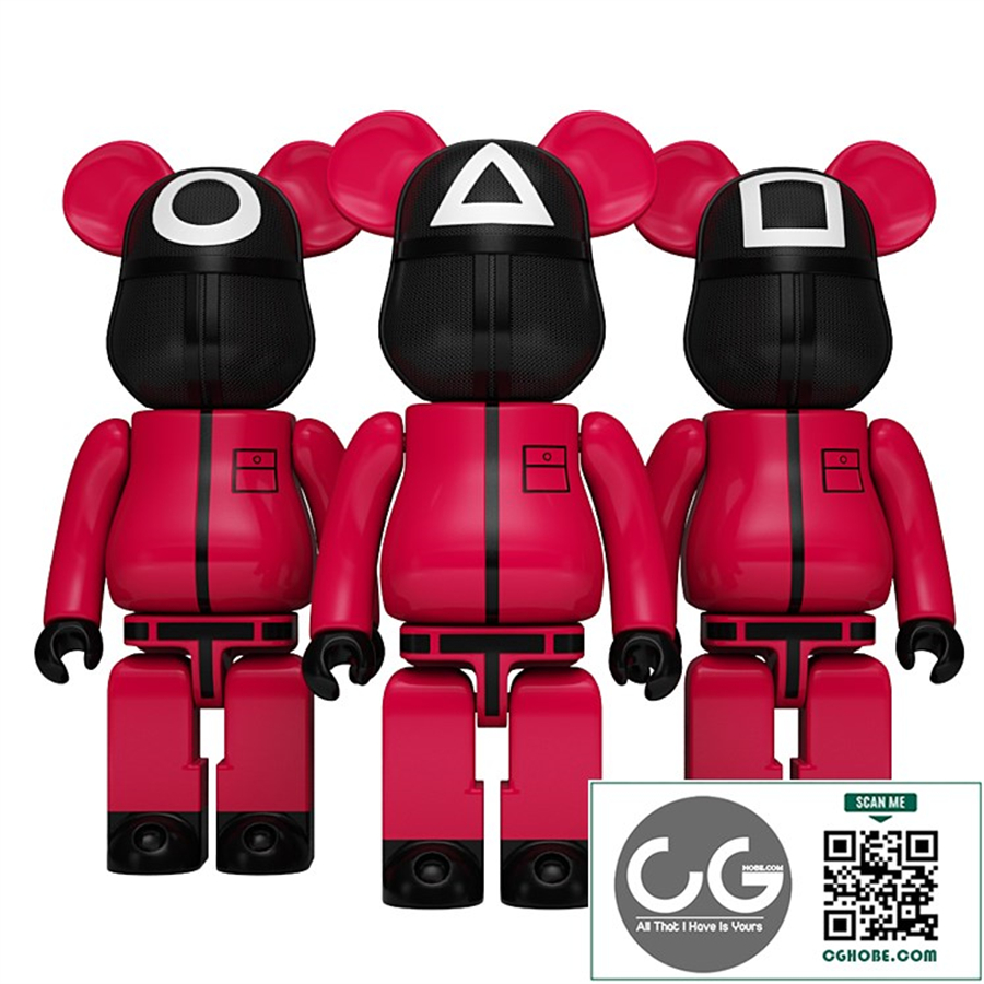 bearbrick squid game pink solider