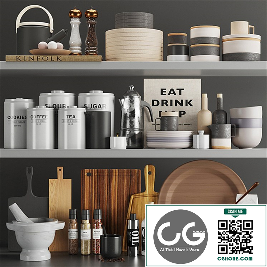 Black_kitchen set
