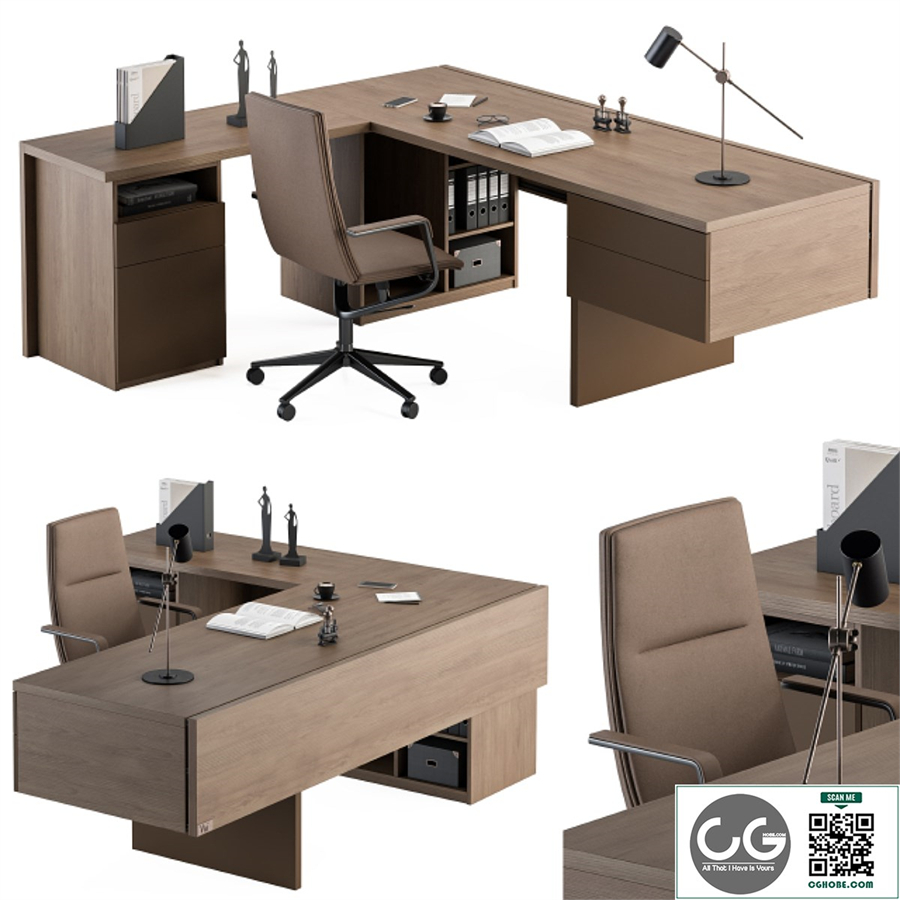 Boss Desk Wood and MDF - Office Furniture 243