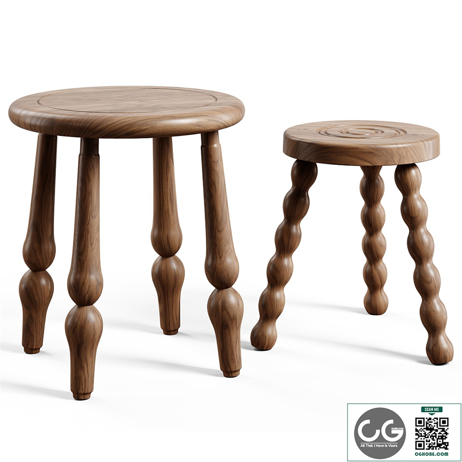 Heaps & Woods - Leon stool