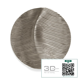 Waves variation Round wall panel