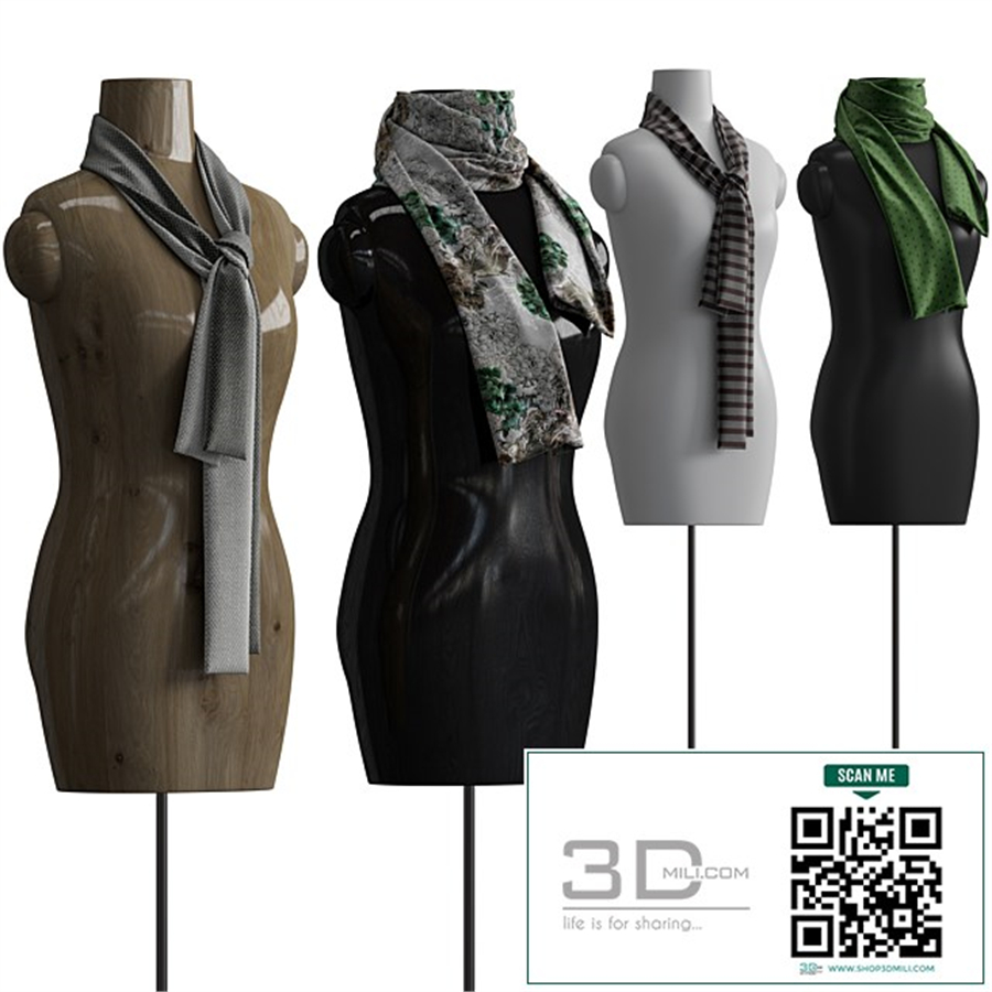 Shawl over manikin
