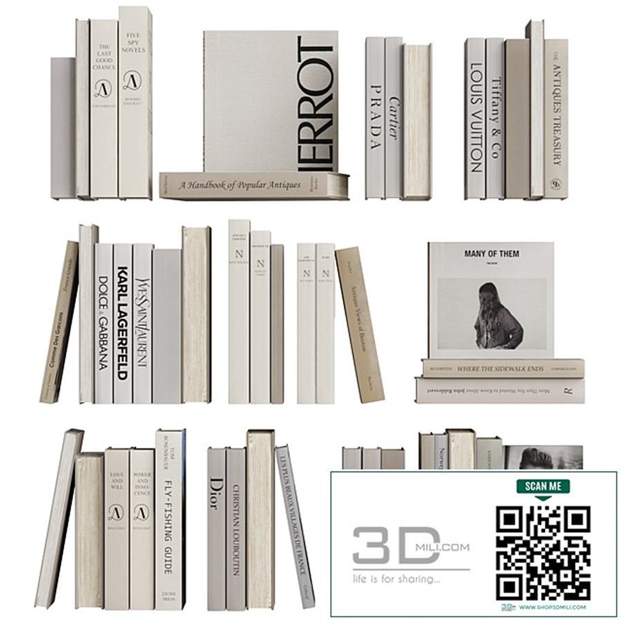 Book decor set 3