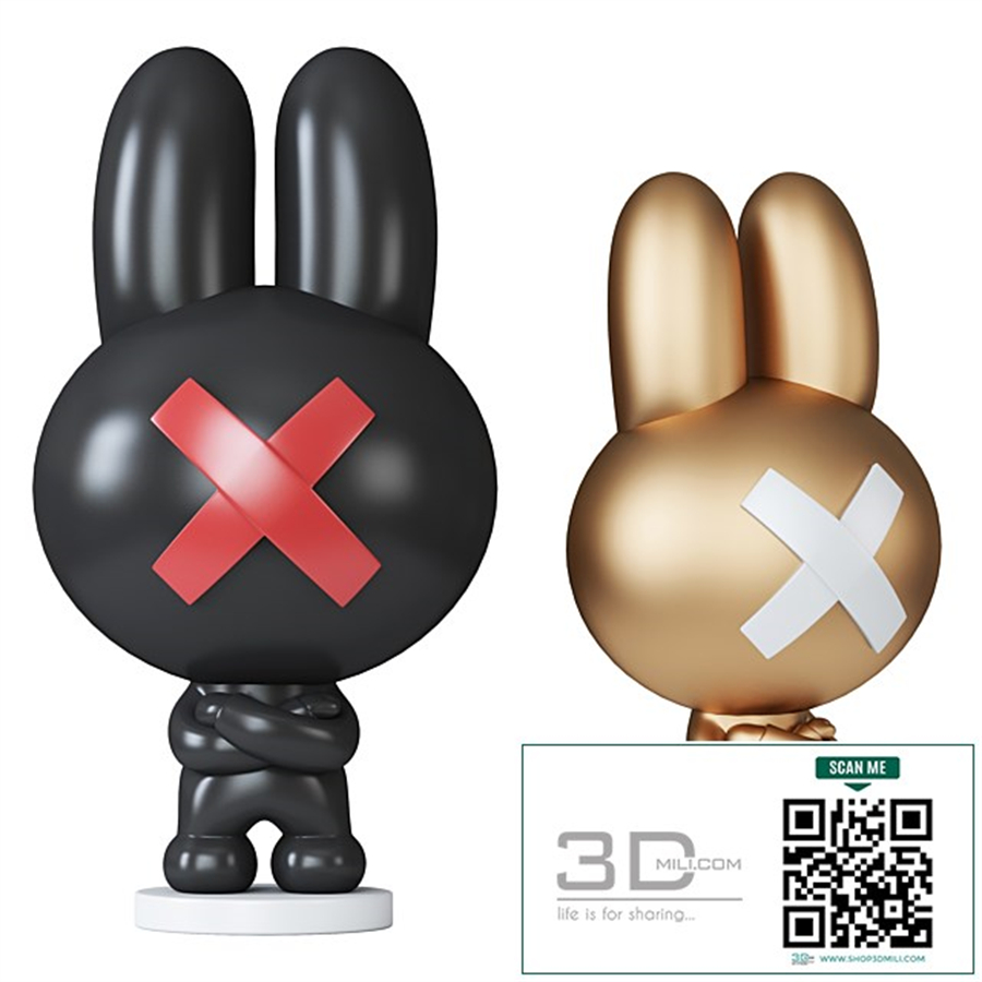 The rabbit sculpture