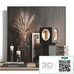 Dark decor set