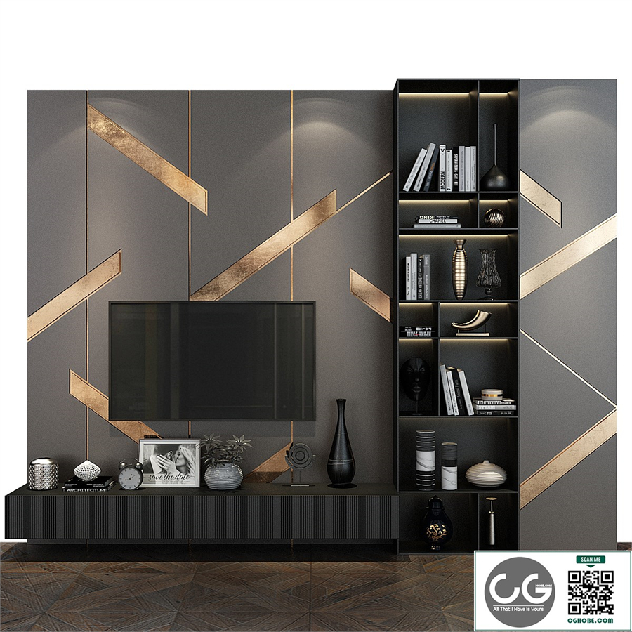 TV wall set 295