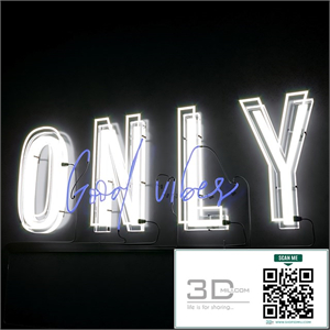 Neon Text 05 Good Vibes