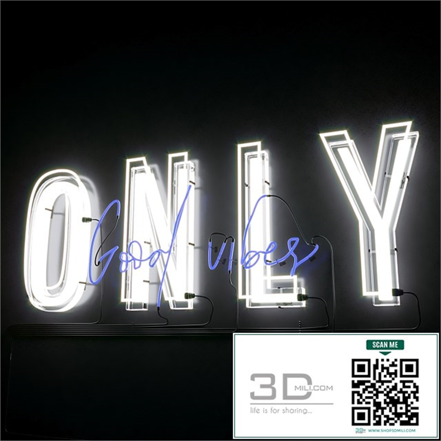 Neon Text 05 Good Vibes