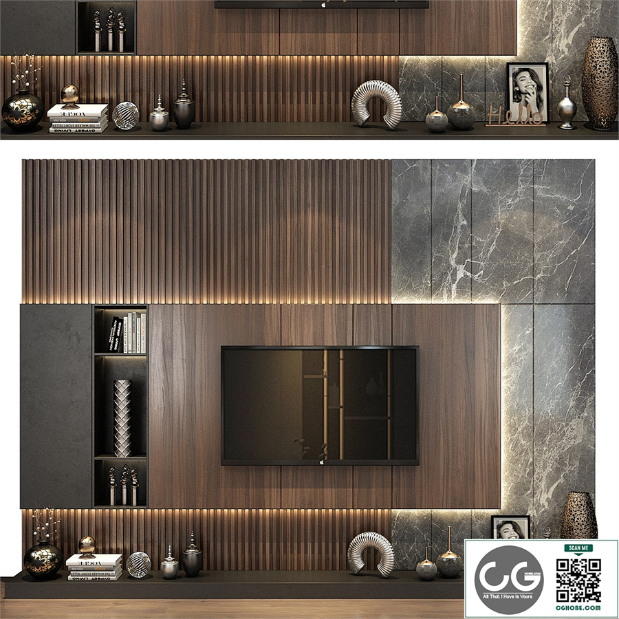 TV shelf 0492