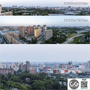 Panoramas of Novosibirsk. 2 pcs
