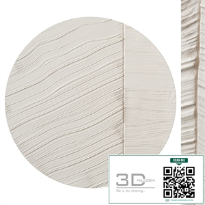 Round abstract plaster painting
