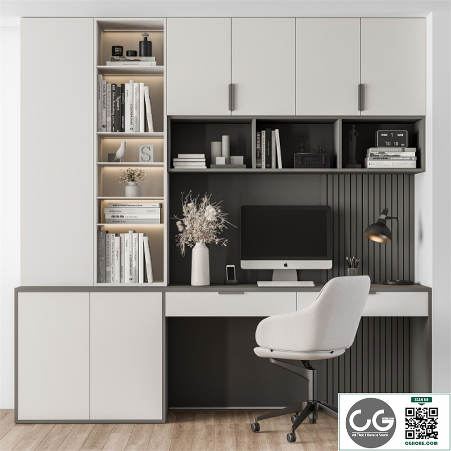 Home Office White Table - Office Furniture 260