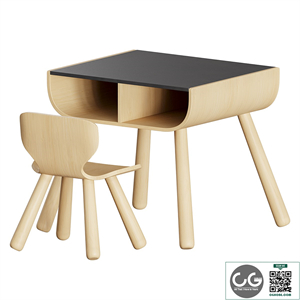 Plan Toys Black Table and Chair