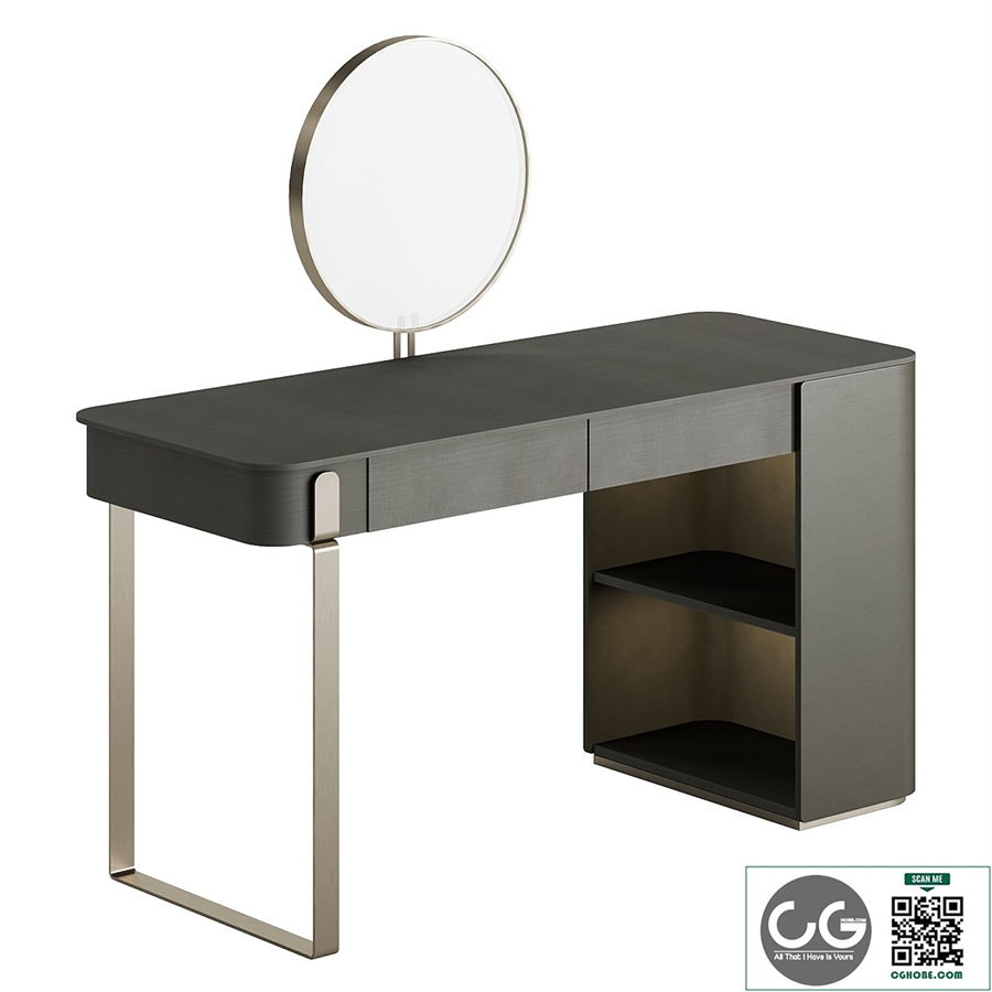 Parisienne Capital with Mirror Lady Desk