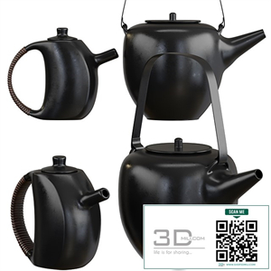 Teapot set 2 with 3 materials