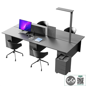 Gumpo Office table set (corona 7+ vray)