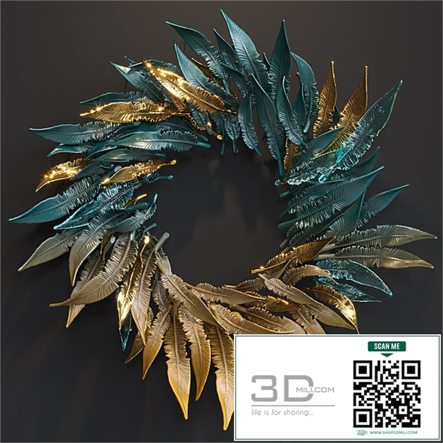 Wall composition Vargov Design - Feather