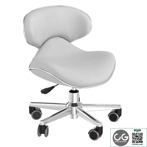 Salon Smart Ergonomic Pedicure Stool Gray