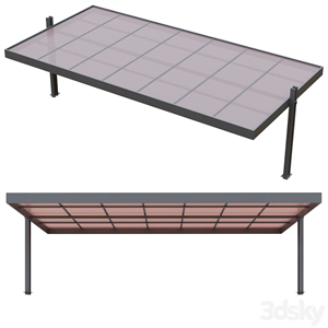 Polycarbonate car park carport