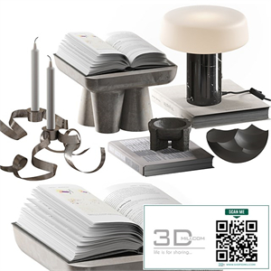Coffee table decor set 036