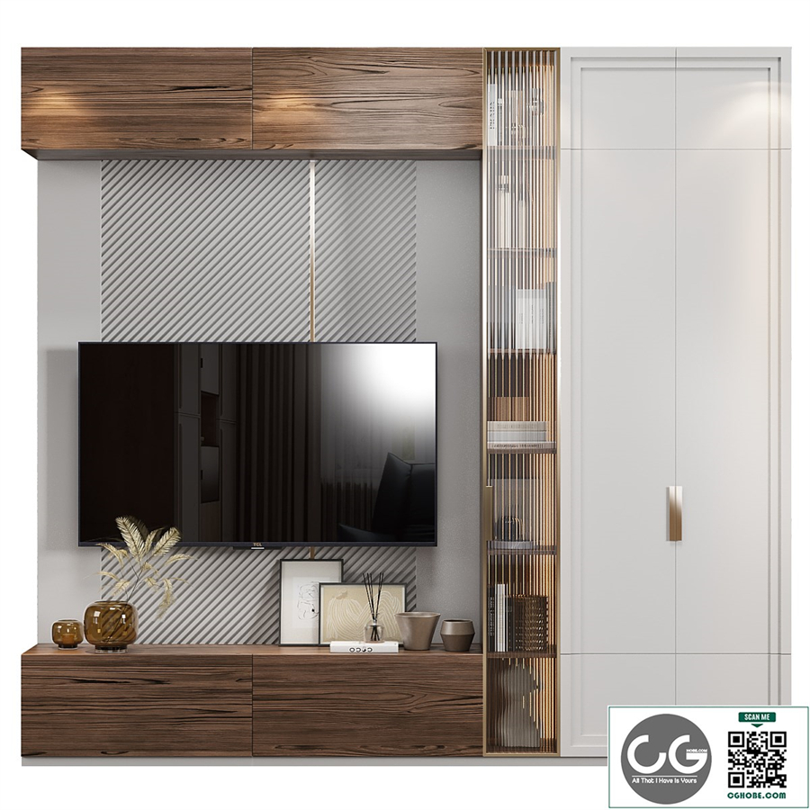 Neoclassical TV wall 024