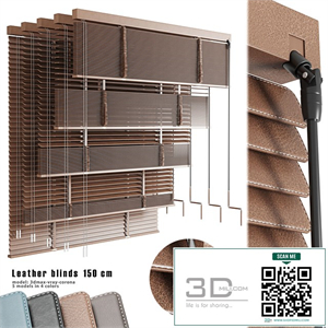 Leather blinds 150 cm