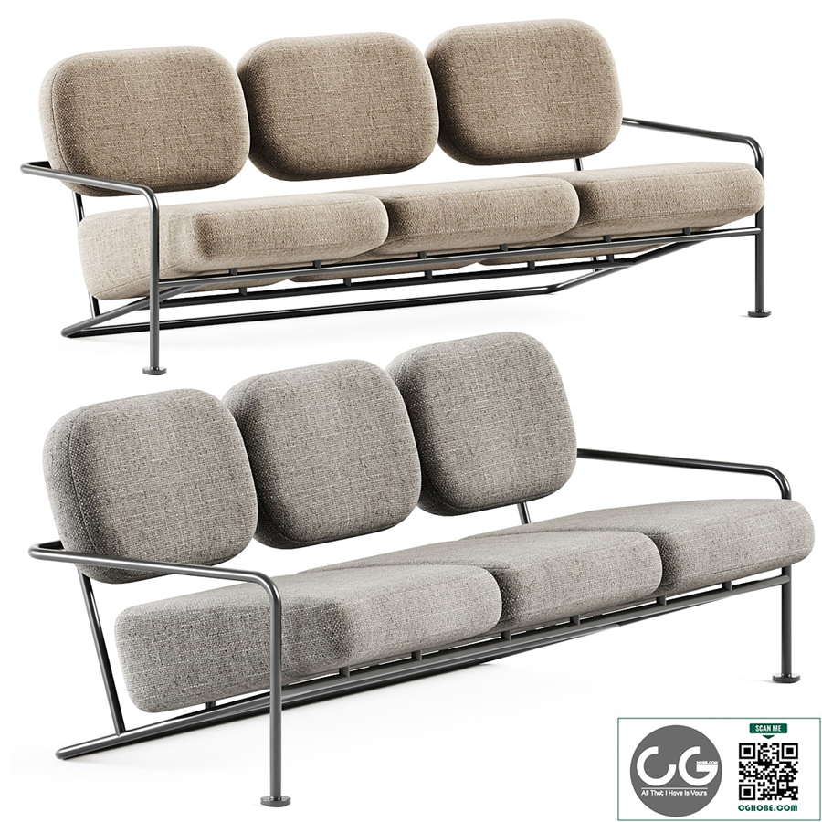 Ahus Sofa by Bla Station / Office sofa