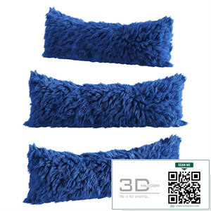 Sheepskin fur pillow