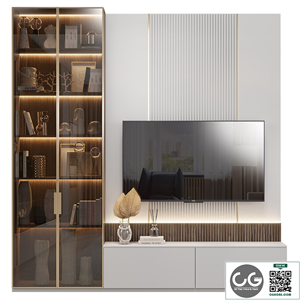 Neoclassical TV wall 025