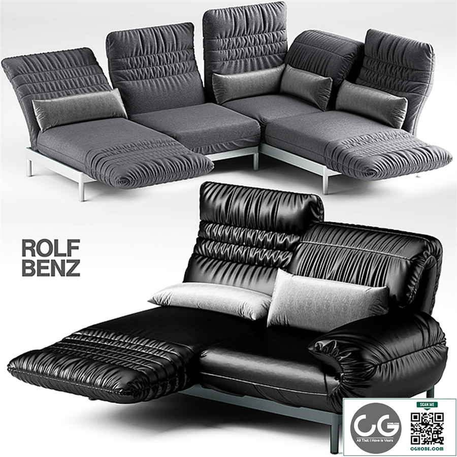 2 sofa ROLF BENZ PLURA