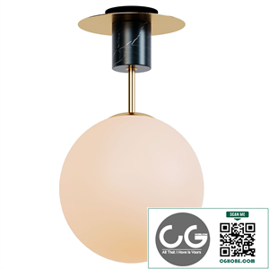 SCANDINAVIAN MOD GLOBE CEILING LIGHT