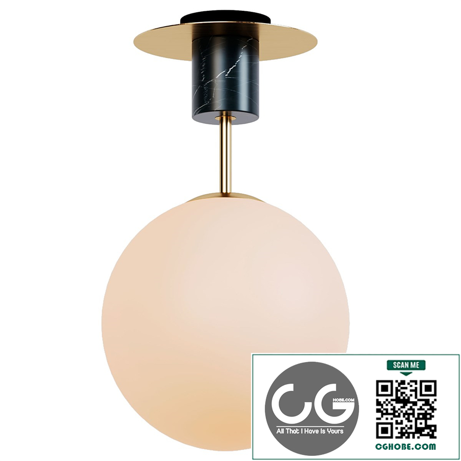 SCANDINAVIAN MOD GLOBE CEILING LIGHT