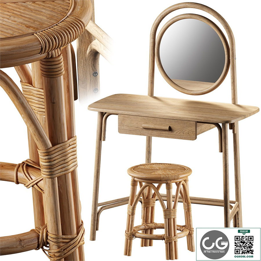 Dressing Table Marika and Chair Katni La Redoute Interieurs
