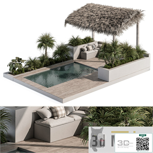 Backyard and Landscape Furniture with Pool 05