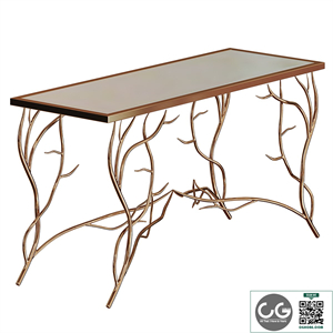 CONSOLE METAL CARVED AMORIE