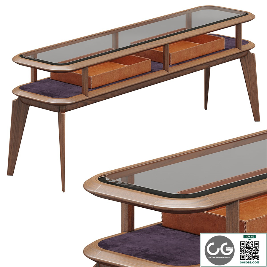 Console Ulivi - American walnut structure