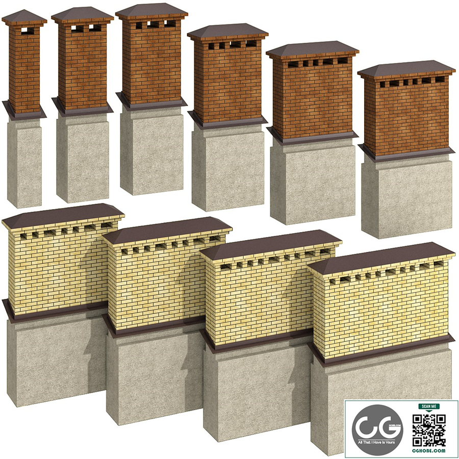 Chimney chimney ventilation duct / chimney smokestack ventilation