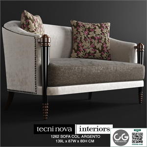 TECNINOVA-1262 SOFA COL. ARGENTO