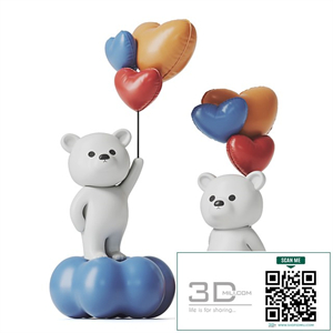 Teddy Bear and Balloons