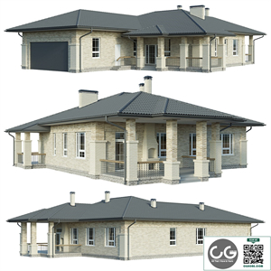 Country house with garage