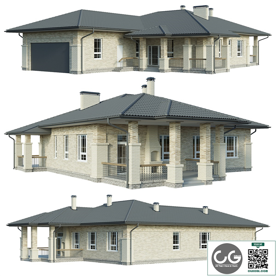 Country house with garage