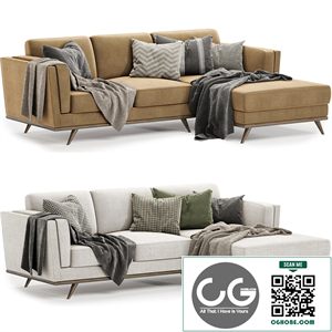 Timber Olio Right Sectional sofa