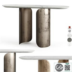 GABRIEL OPERA CONTEMPORARY OVAL CONSOLE