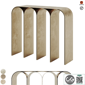 Golden Arch Console By Pietro Franceschini