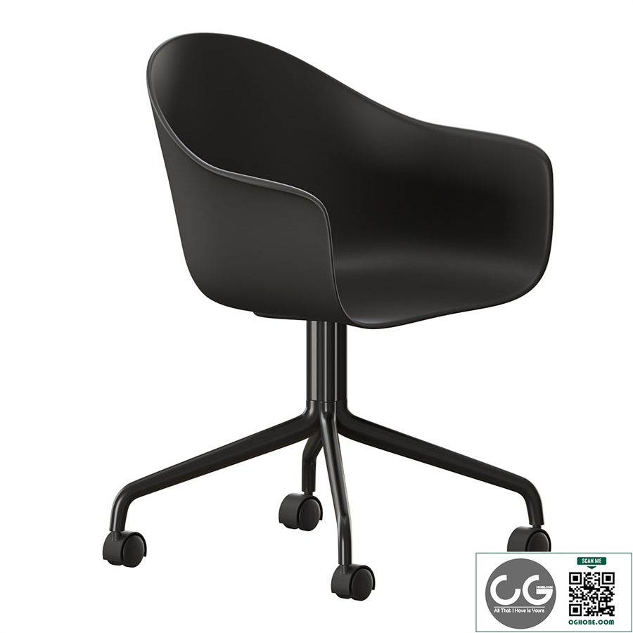 Harbor Dining Chair Star Base W Casters