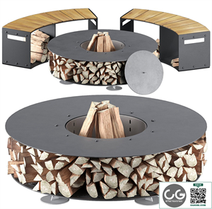 outdoor fireplace