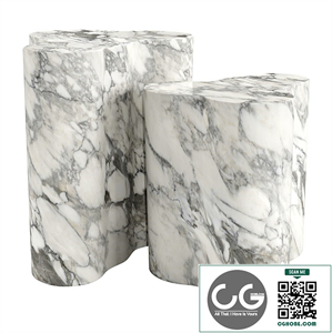 Candelabra home slab marble side tables